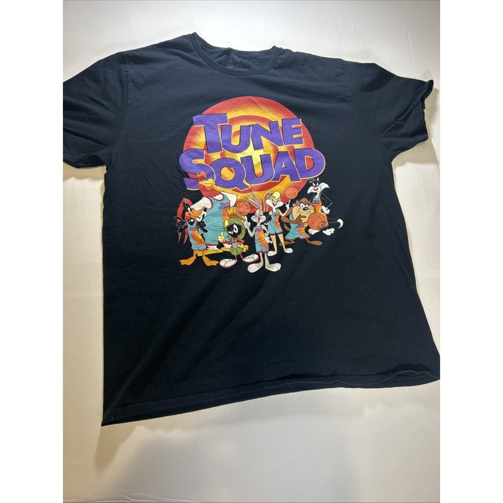 Space Jam A New Legacy Tune Squad XL Black T-Shirt Men's Looney Tunes Bugs Bunny